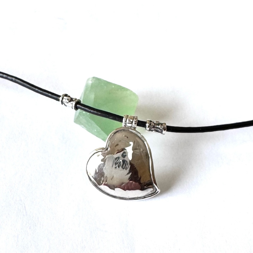 NEW SILPADA Necklace Sterling Silver Heart 18” Leather Cord N3235 NEW W/ TAGS